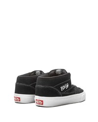 schwarze und weiße Wildleder niedrige Sneakers von Vans