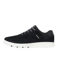 schwarze und weiße Wildleder niedrige Sneakers von Jack & Jones