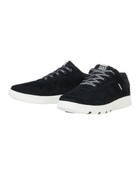 schwarze und weiße Wildleder niedrige Sneakers von Jack & Jones