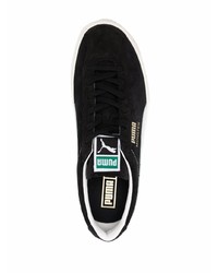 schwarze und weiße Wildleder niedrige Sneakers von Puma