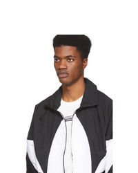 schwarze und weiße Windjacke von adidas Originals