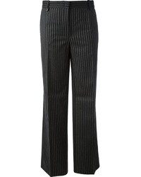 schwarze vertikal gestreifte Anzughose von Pinko