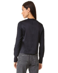 schwarze vertikal gestreifte Bluse von 3.1 Phillip Lim