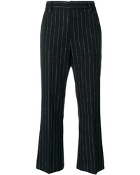 schwarze vertikal gestreifte Hose von Marc Jacobs