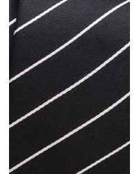 schwarze vertikal gestreifte Krawatte von Eterna
