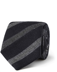 schwarze vertikal gestreifte Krawatte
