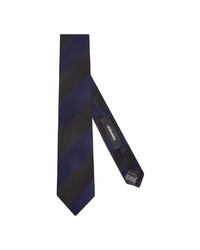 schwarze vertikal gestreifte Krawatte von Seidensticker