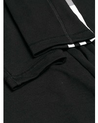 schwarze vertikal gestreifte Leggings von Y-3