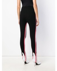 schwarze vertikal gestreifte Leggings von Calvin Klein 205W39nyc