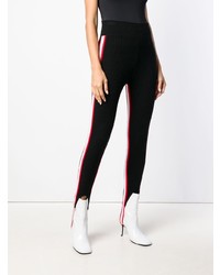 schwarze vertikal gestreifte Leggings von Calvin Klein 205W39nyc