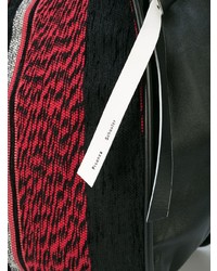 schwarze vertikal gestreifte Shopper Tasche aus Leder von Proenza Schouler