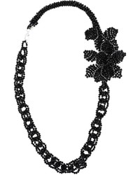 schwarze Perlen Halskette