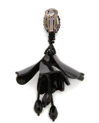schwarze Perlen Ohrringe von Oscar de la Renta