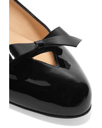 schwarze verzierte Ballerinas von Christian Louboutin