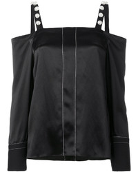 schwarze verzierte Bluse von 3.1 Phillip Lim