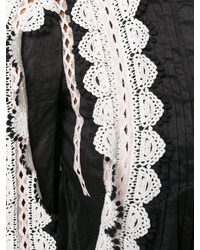 schwarze verzierte Bluse von Isabel Marant