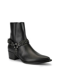 schwarze verzierte Chelsea Boots aus Leder von Amiri