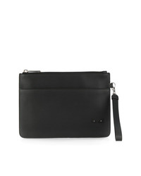 schwarze verzierte Clutch Handtasche von Fendi