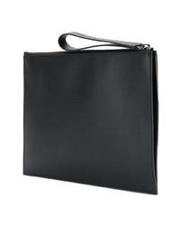 schwarze verzierte Clutch Handtasche von Balmain