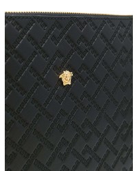 schwarze verzierte Clutch Handtasche von Versace