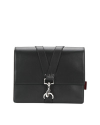 schwarze verzierte Clutch Handtasche von Valentino