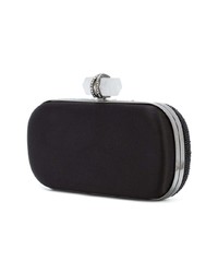 schwarze verzierte Clutch von Marchesa