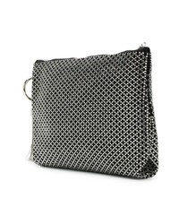 schwarze verzierte Clutch von Jimmy Choo