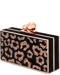 schwarze verzierte Clutch von Sophia Webster