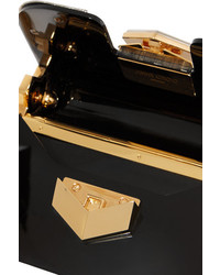 schwarze verzierte Clutch von Jimmy Choo