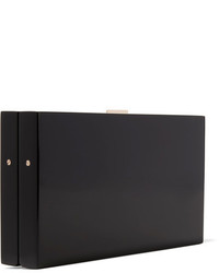 schwarze verzierte Clutch von Charlotte Olympia