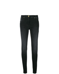 schwarze verzierte enge Jeans von Cavalli Class
