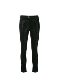 schwarze verzierte enge Jeans von Patrizia Pepe