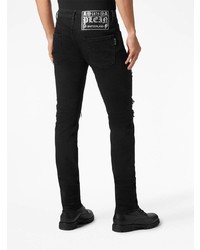 schwarze verzierte enge Jeans von Philipp Plein