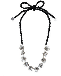 schwarze verzierte Halskette von Maria Calderara