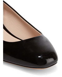 schwarze verzierte Leder Ballerinas von Nicholas Kirkwood