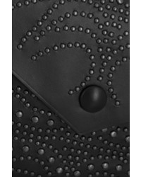 schwarze verzierte Leder Clutch von Alaia