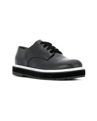schwarze verzierte Leder Oxford Schuhe von AGL