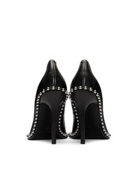 schwarze verzierte Leder Pumps von Alexander Wang