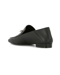 schwarze verzierte Leder Slipper von Coliac