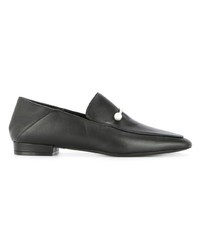 schwarze verzierte Leder Slipper von Coliac