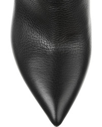 schwarze verzierte Leder Stiefeletten von Valentino