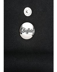 schwarze verzierte Leder Umhängetasche von Buffalo