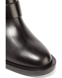 schwarze verzierte Lederstiefel von Nicholas Kirkwood