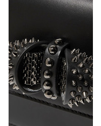 schwarze verzierte Ledertaschen von Christian Louboutin