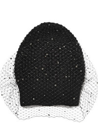 schwarze verzierte Mütze von Jennifer Behr