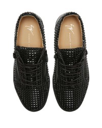 schwarze verzierte niedrige Sneakers von Giuseppe Zanotti