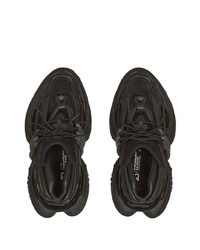 schwarze verzierte niedrige Sneakers von Balmain