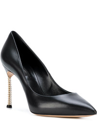 schwarze verzierte Pumps von Casadei