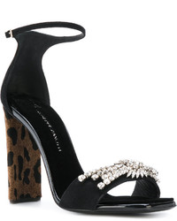 schwarze verzierte Pumps von Giuseppe Zanotti Design