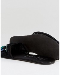 schwarze verzierte Sandalen von Free People